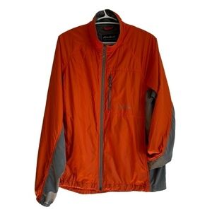 Eddie Bauer orange lightweight windbreaker size M